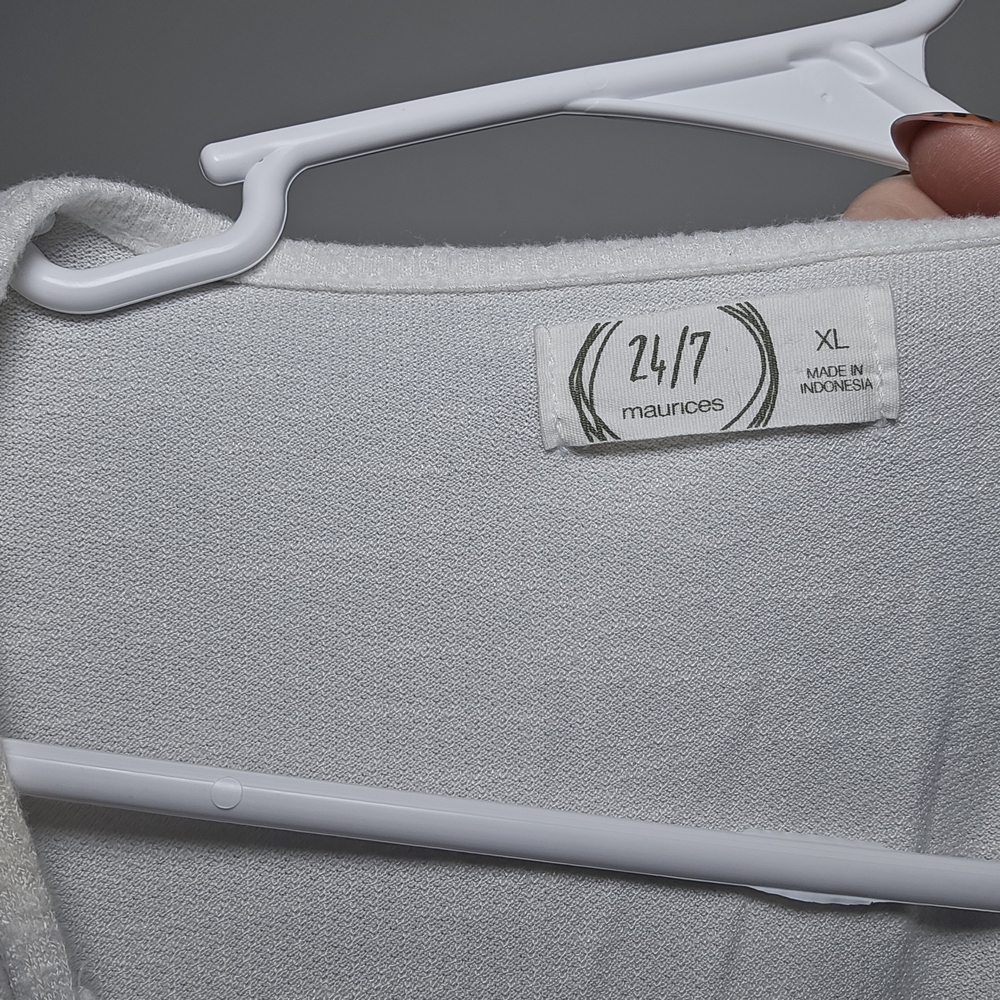 Maurices White and Pink Ombre Blouse‎ - Picture 3 of 3